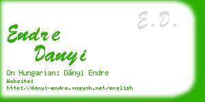 endre danyi business card